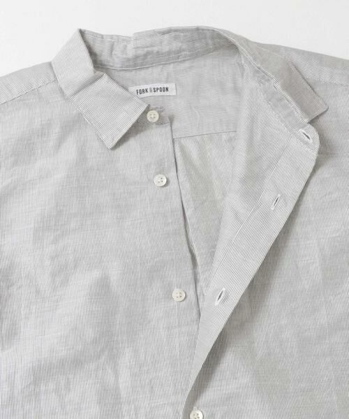 URBAN RESEARCH DOORS / アーバンリサーチ ドアーズ シャツ・ブラウス | FORK&SPOON　リネンワッシャーレギュラーカラーシャツ | 詳細10