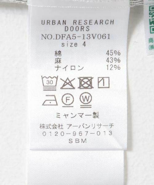 URBAN RESEARCH DOORS / アーバンリサーチ ドアーズ シャツ・ブラウス | FORK&SPOON　リネンワッシャーレギュラーカラーシャツ | 詳細13