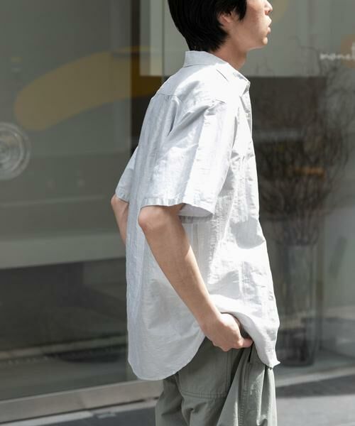 URBAN RESEARCH DOORS / アーバンリサーチ ドアーズ シャツ・ブラウス | FORK&SPOON　リネンワッシャーレギュラーカラーシャツ | 詳細6