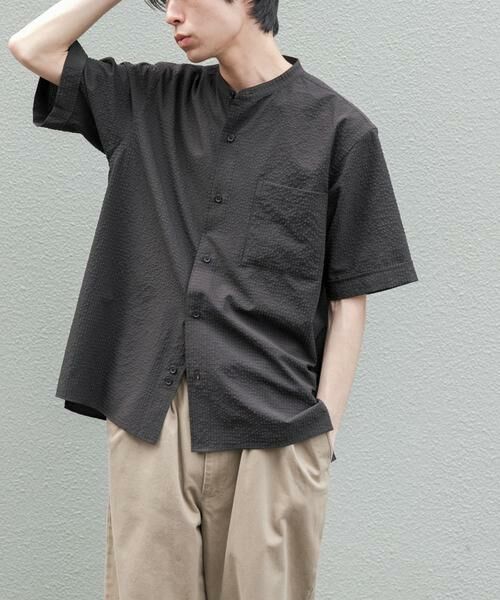 URBAN RESEARCH DOORS / アーバンリサーチ ドアーズ シャツ・ブラウス | FORK&SPOON　アニヴェンサッカーシャツ | 詳細1