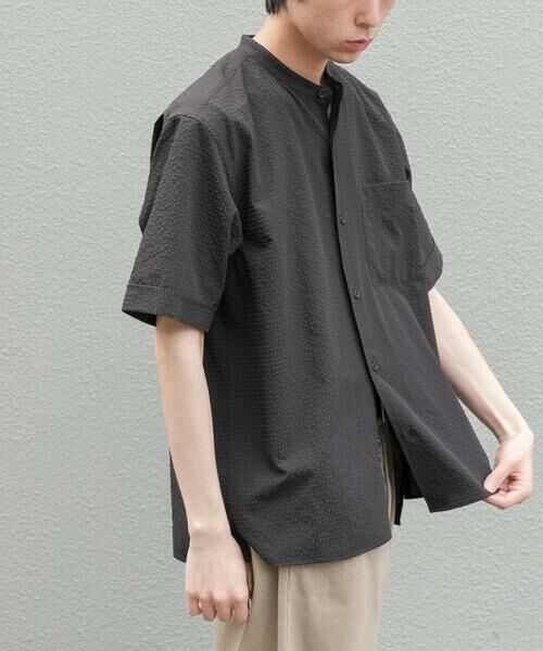 URBAN RESEARCH DOORS / アーバンリサーチ ドアーズ シャツ・ブラウス | FORK&SPOON　アニヴェンサッカーシャツ | 詳細5