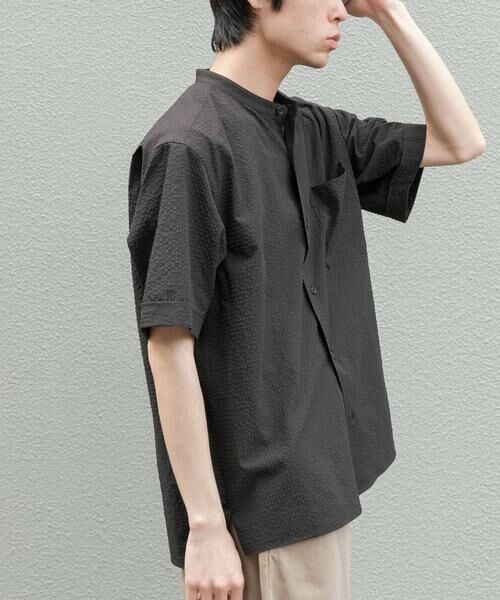 URBAN RESEARCH DOORS / アーバンリサーチ ドアーズ シャツ・ブラウス | FORK&SPOON　アニヴェンサッカーシャツ | 詳細6