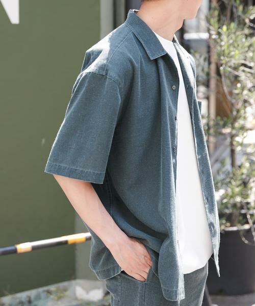 URBAN RESEARCH DOORS / アーバンリサーチ ドアーズ シャツ・ブラウス | FORK&SPOON　ピグメントプリントシャツ | 詳細3