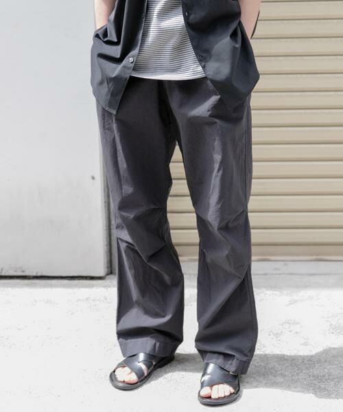 URBAN RESEARCH DOORS / アーバンリサーチ ドアーズ その他パンツ | FORK&SPOON　コットンタイプライターニータックパンツ | 詳細15