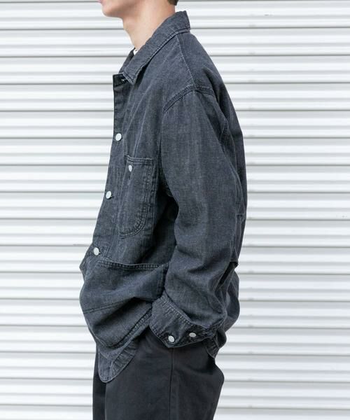 URBAN RESEARCH DOORS / アーバンリサーチ ドアーズ その他アウター | FORK&SPOON　綿麻デニムカバーオール | 詳細2