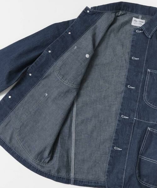 URBAN RESEARCH DOORS / アーバンリサーチ ドアーズ その他アウター | FORK&SPOON　綿麻デニムカバーオール | 詳細10