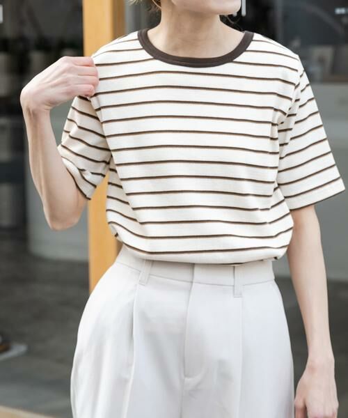 URBAN RESEARCH DOORS / アーバンリサーチ ドアーズ Tシャツ | FORK&SPOON ワッフルジャガードTシャツ | 詳細7