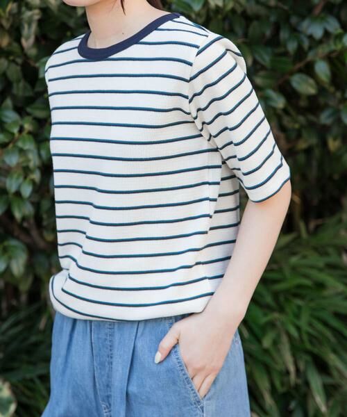 URBAN RESEARCH DOORS / アーバンリサーチ ドアーズ Tシャツ | FORK&SPOON ワッフルジャガードTシャツ | 詳細22