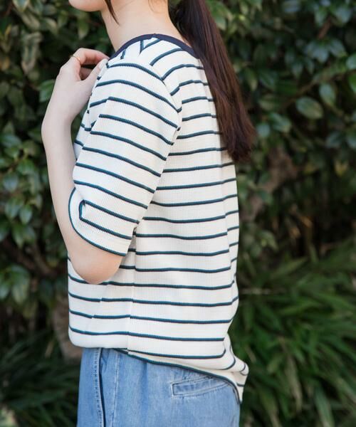 URBAN RESEARCH DOORS / アーバンリサーチ ドアーズ Tシャツ | FORK&SPOON ワッフルジャガードTシャツ | 詳細23