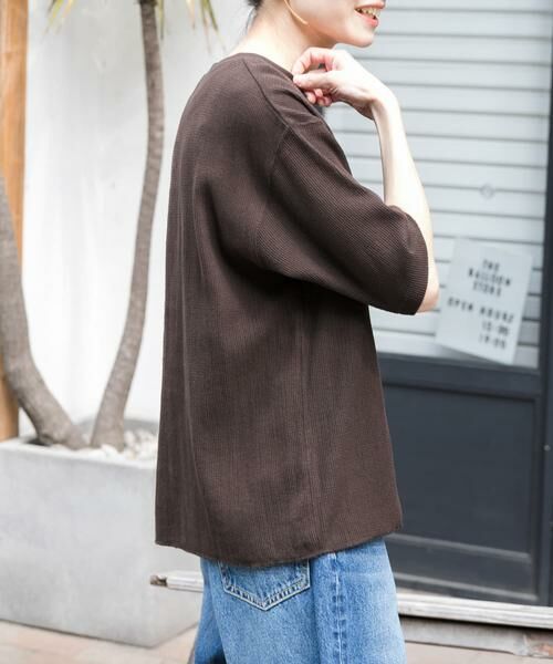 URBAN RESEARCH DOORS / アーバンリサーチ ドアーズ Tシャツ | FORK&SPOON　メッシュ5分袖プルオーバー | 詳細2