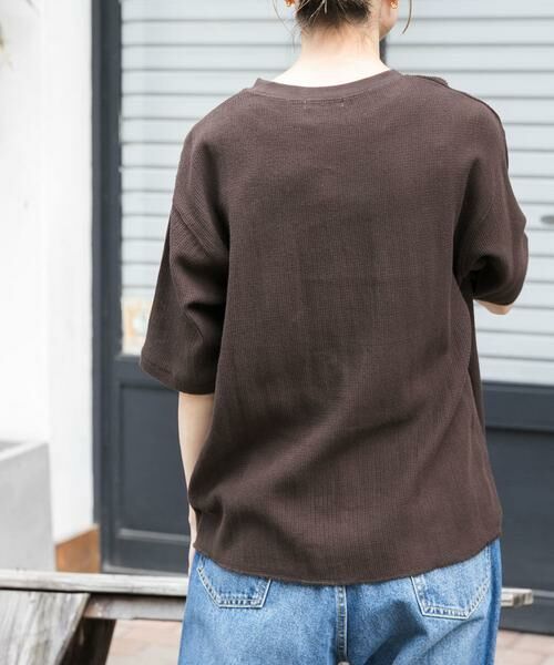 URBAN RESEARCH DOORS / アーバンリサーチ ドアーズ Tシャツ | FORK&SPOON　メッシュ5分袖プルオーバー | 詳細3