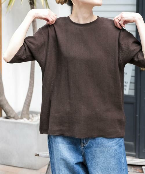 URBAN RESEARCH DOORS / アーバンリサーチ ドアーズ Tシャツ | FORK&SPOON　メッシュ5分袖プルオーバー | 詳細5