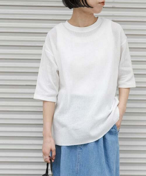 URBAN RESEARCH DOORS / アーバンリサーチ ドアーズ Tシャツ | FORK&SPOON　メッシュ5分袖プルオーバー | 詳細21