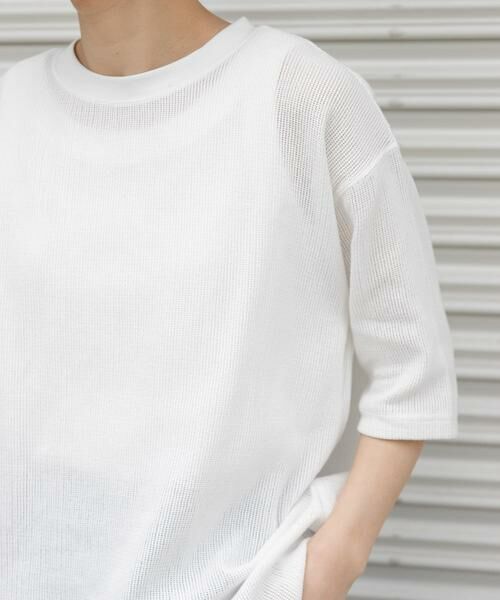 URBAN RESEARCH DOORS / アーバンリサーチ ドアーズ Tシャツ | FORK&SPOON　メッシュ5分袖プルオーバー | 詳細22