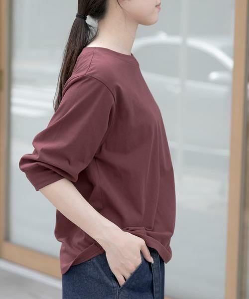 URBAN RESEARCH DOORS / アーバンリサーチ ドアーズ Tシャツ | FORK&SPOON　ハイツイストコットンギャザースリーブTシャツ | 詳細3