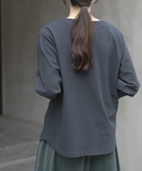 URBAN RESEARCH DOORS / アーバンリサーチ ドアーズ Tシャツ | FORK&SPOON　ハイツイストコットンギャザースリーブTシャツ | 詳細11