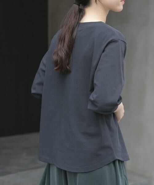 URBAN RESEARCH DOORS / アーバンリサーチ ドアーズ Tシャツ | FORK&SPOON　ハイツイストコットンギャザースリーブTシャツ | 詳細12