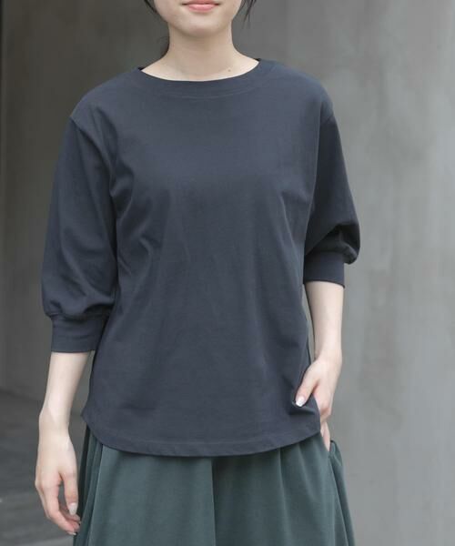 URBAN RESEARCH DOORS / アーバンリサーチ ドアーズ Tシャツ | FORK&SPOON　ハイツイストコットンギャザースリーブTシャツ | 詳細15