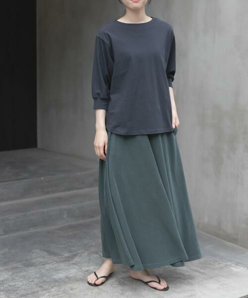 URBAN RESEARCH DOORS / アーバンリサーチ ドアーズ Tシャツ | FORK&SPOON　ハイツイストコットンギャザースリーブTシャツ | 詳細16