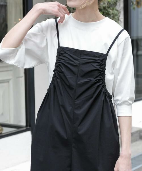 URBAN RESEARCH DOORS / アーバンリサーチ ドアーズ Tシャツ | FORK&SPOON　ハイツイストコットンギャザースリーブTシャツ | 詳細21