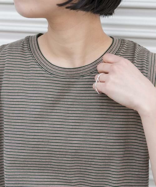 URBAN RESEARCH DOORS / アーバンリサーチ ドアーズ Tシャツ | FORK&SPOON　マルチカラーボーダーノースリーブTシャツ | 詳細5