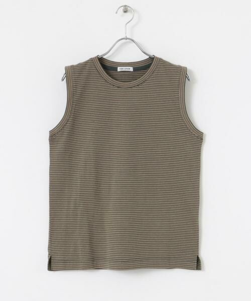 URBAN RESEARCH DOORS / アーバンリサーチ ドアーズ Tシャツ | FORK&SPOON　マルチカラーボーダーノースリーブTシャツ | 詳細7