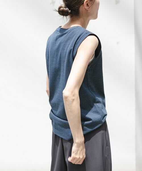 URBAN RESEARCH DOORS / アーバンリサーチ ドアーズ Tシャツ | FORK&SPOON　マルチカラーボーダーノースリーブTシャツ | 詳細11