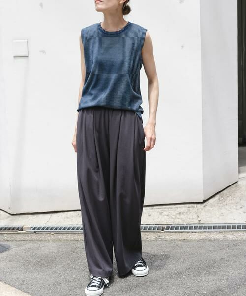 URBAN RESEARCH DOORS / アーバンリサーチ ドアーズ Tシャツ | FORK&SPOON　マルチカラーボーダーノースリーブTシャツ | 詳細13