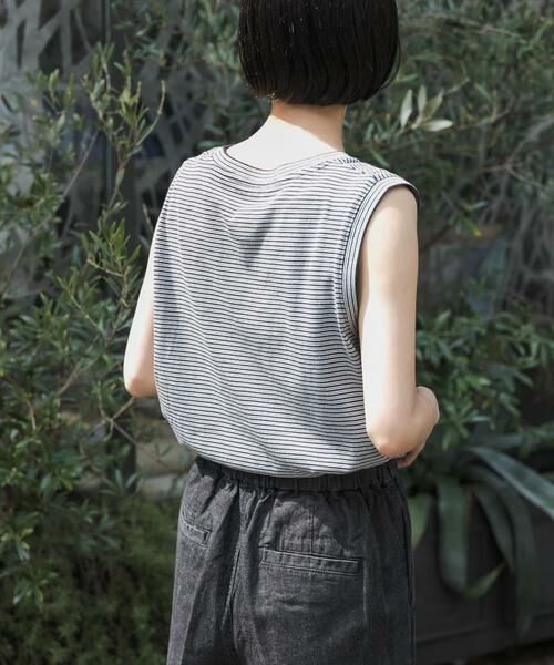 URBAN RESEARCH DOORS / アーバンリサーチ ドアーズ Tシャツ | FORK&SPOON　マルチカラーボーダーノースリーブTシャツ | 詳細18