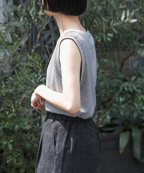 URBAN RESEARCH DOORS / アーバンリサーチ ドアーズ Tシャツ | FORK&SPOON　マルチカラーボーダーノースリーブTシャツ | 詳細20