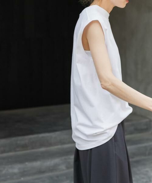 URBAN RESEARCH DOORS / アーバンリサーチ ドアーズ Tシャツ | FORK&SPOON　エンブロイダリーノースリーブTシャツ | 詳細3