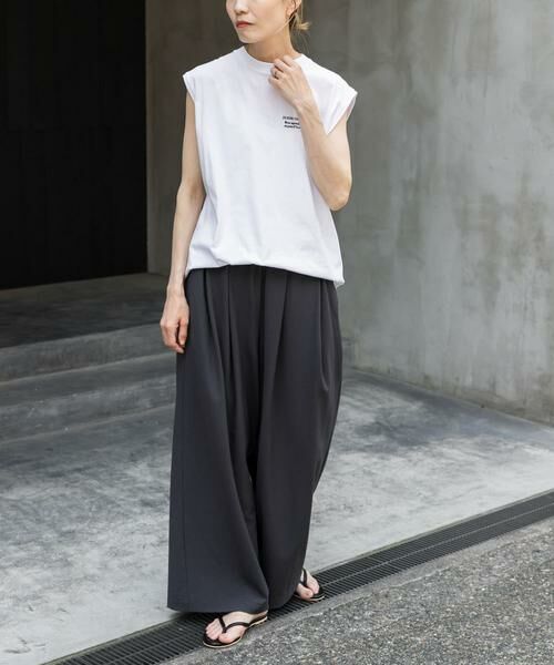 URBAN RESEARCH DOORS / アーバンリサーチ ドアーズ Tシャツ | FORK&SPOON　エンブロイダリーノースリーブTシャツ | 詳細6