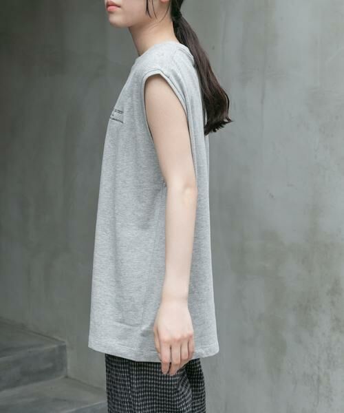 URBAN RESEARCH DOORS / アーバンリサーチ ドアーズ Tシャツ | FORK&SPOON　エンブロイダリーノースリーブTシャツ | 詳細10