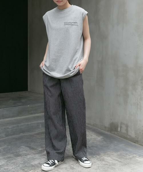 URBAN RESEARCH DOORS / アーバンリサーチ ドアーズ Tシャツ | FORK&SPOON　エンブロイダリーノースリーブTシャツ | 詳細13