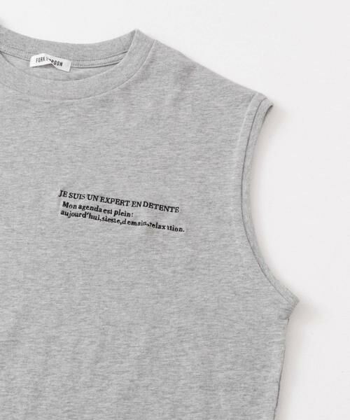 URBAN RESEARCH DOORS / アーバンリサーチ ドアーズ Tシャツ | FORK&SPOON　エンブロイダリーノースリーブTシャツ | 詳細15