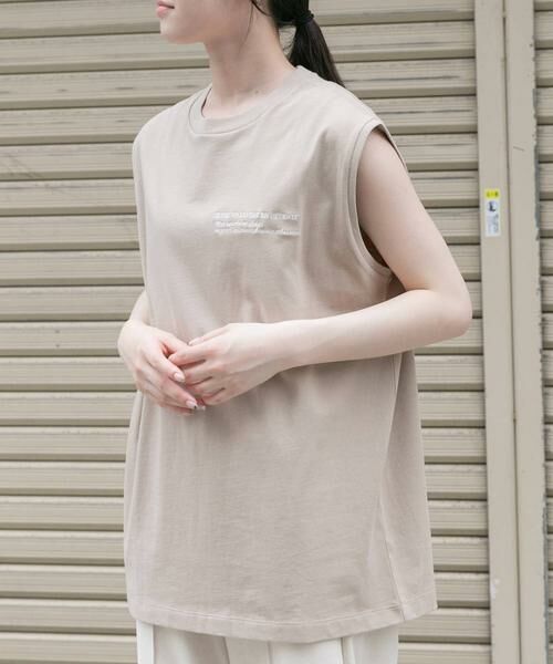 URBAN RESEARCH DOORS / アーバンリサーチ ドアーズ Tシャツ | FORK&SPOON　エンブロイダリーノースリーブTシャツ | 詳細20