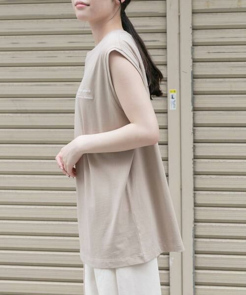 URBAN RESEARCH DOORS / アーバンリサーチ ドアーズ Tシャツ | FORK&SPOON　エンブロイダリーノースリーブTシャツ | 詳細21