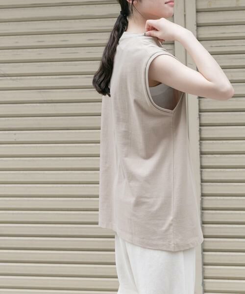 URBAN RESEARCH DOORS / アーバンリサーチ ドアーズ Tシャツ | FORK&SPOON　エンブロイダリーノースリーブTシャツ | 詳細23