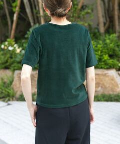 URBAN RESEARCH DOORS / アーバンリサーチ ドアーズ Tシャツ | FORK&SPOON　ベロアショートスリーブTシャツ