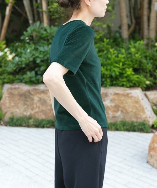 URBAN RESEARCH DOORS / アーバンリサーチ ドアーズ Tシャツ | FORK&SPOON　ベロアショートスリーブTシャツ | 詳細4
