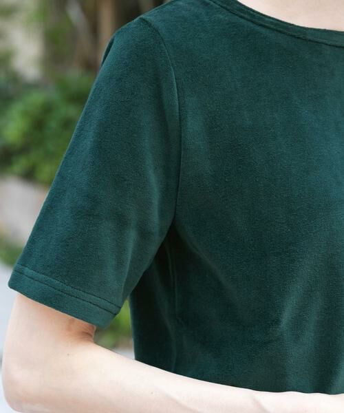 URBAN RESEARCH DOORS / アーバンリサーチ ドアーズ Tシャツ | FORK&SPOON　ベロアショートスリーブTシャツ | 詳細6