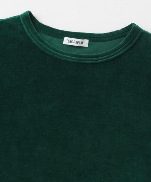 URBAN RESEARCH DOORS / アーバンリサーチ ドアーズ Tシャツ | FORK&SPOON　ベロアショートスリーブTシャツ | 詳細9