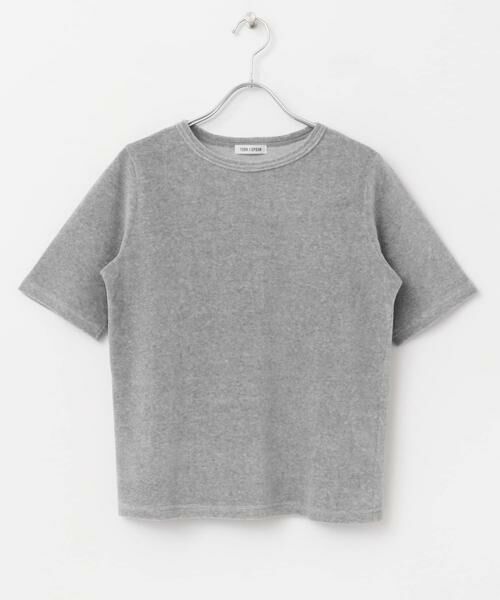 URBAN RESEARCH DOORS / アーバンリサーチ ドアーズ Tシャツ | FORK&SPOON　ベロアショートスリーブTシャツ | 詳細30