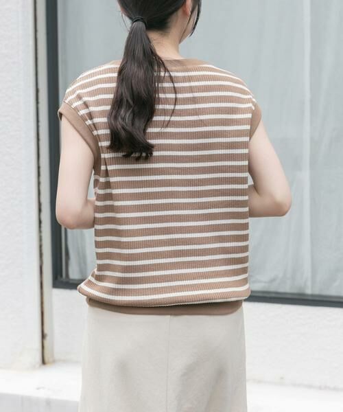 URBAN RESEARCH DOORS / アーバンリサーチ ドアーズ Tシャツ | FORK&SPOON　変形ワッフルノースリーブプルオーバー | 詳細3