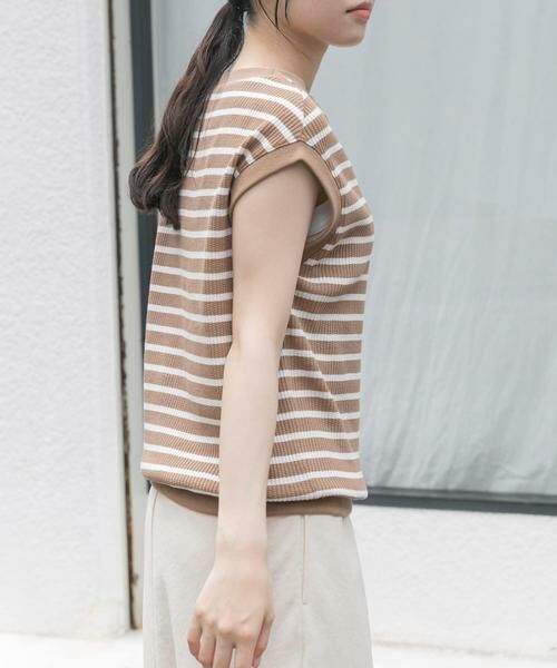 URBAN RESEARCH DOORS / アーバンリサーチ ドアーズ Tシャツ | FORK&SPOON　変形ワッフルノースリーブプルオーバー | 詳細4