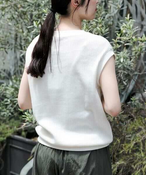 URBAN RESEARCH DOORS / アーバンリサーチ ドアーズ Tシャツ | FORK&SPOON　変形ワッフルノースリーブプルオーバー | 詳細10