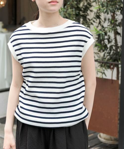 URBAN RESEARCH DOORS / アーバンリサーチ ドアーズ Tシャツ | FORK&SPOON　変形ワッフルノースリーブプルオーバー | 詳細17