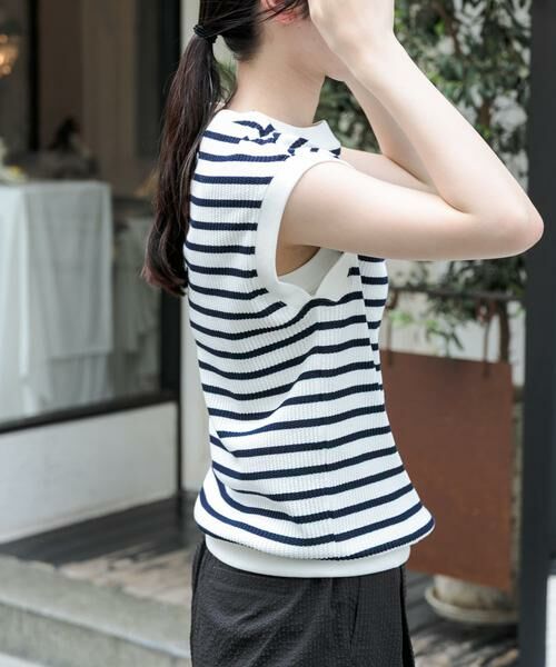 URBAN RESEARCH DOORS / アーバンリサーチ ドアーズ Tシャツ | FORK&SPOON　変形ワッフルノースリーブプルオーバー | 詳細20