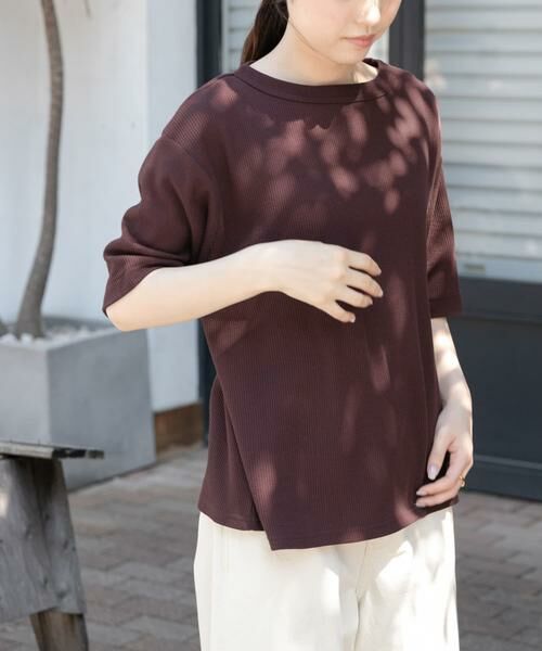 URBAN RESEARCH DOORS / アーバンリサーチ ドアーズ Tシャツ | FORK&SPOON　ミニワッフル5分袖Tシャツ | 詳細5