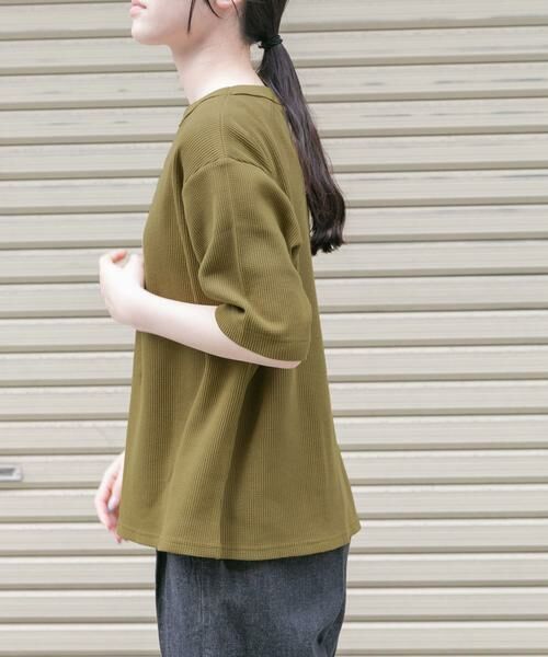 URBAN RESEARCH DOORS / アーバンリサーチ ドアーズ Tシャツ | FORK&SPOON　ミニワッフル5分袖Tシャツ | 詳細10